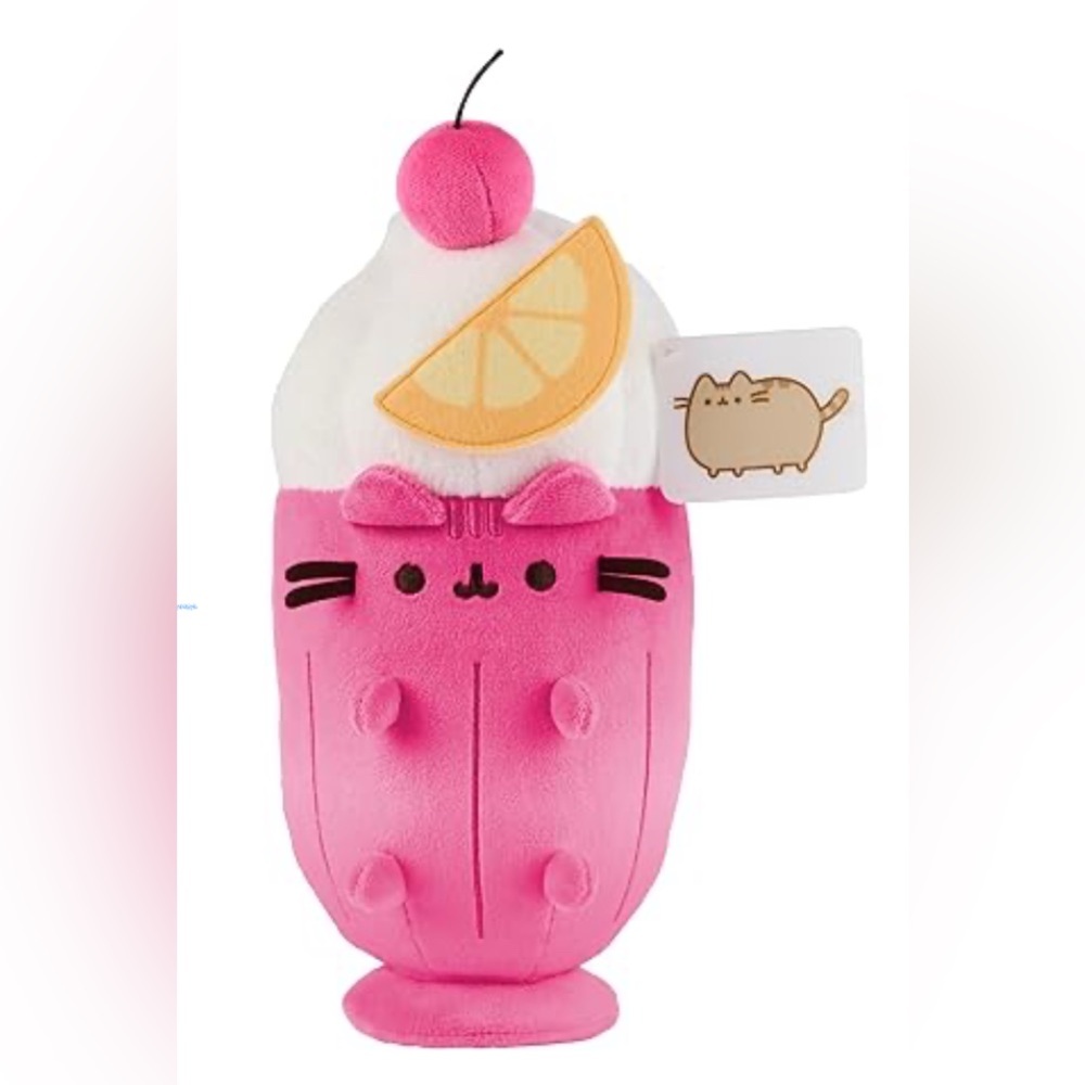 GUND Pusheen’s Kitchen: Fruit Parfait Plush 9.5” (Pink) - NWT